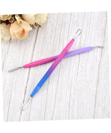 FOMIYES Stainless Steel Cleaner 7pcs Double-Headed Extrusion Ring pore pimple remover black suit pimple extractor tool - Buy Online on GoSupps.com