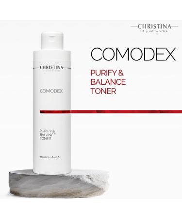 Christina Comodex Purify & Balance Toner 300ml | Skin Clarifying Facial Toner for Oily Combination & Normal Skin | Minimizes Pores Clears Acne Reduces Excess Sebum - Buy Online on GoSupps.com