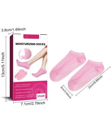 Foot Care Moisturizing Socks Comfortable Pedicure Socks 2 Pairs for Dry Cracked Feet - Buy Online on GoSupps.com