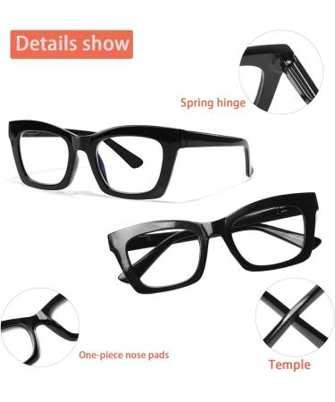 6 Pack Oprah Style Blue Light Blocking Reading Glasses for Women - Spring Hinge Eyeglasses Mixed Colors 1.0x Readers - Buy Online on GoSupps.com