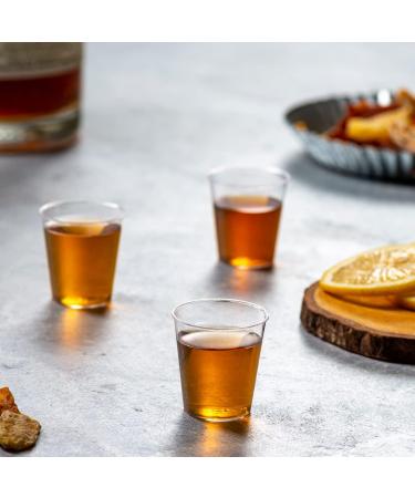 500 Count 1 oz. Clear Hard Plastic Shot Glasses - Disposable Shot Cups by Comfy Package - Buy Online on GoSupps.com