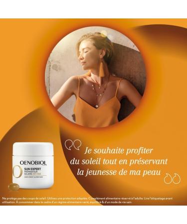 OENOBIOL Sun Expert Anti-Aging Sun Preparer - Proven Anti-Aging Effectiveness - Enhanced Cell Protection - Promotes Intense and Radiant Tan - Food Supplement 30 Capsules - 1 Month - Buy Online on GoSupps.com