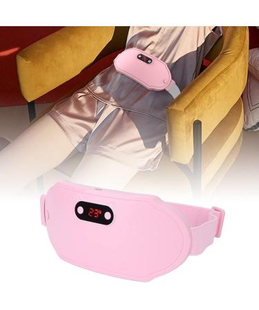 Menstrual Heating Pillows for Women - Portable Electric Heating Belt with 6-Speed Vibration & Fast Heating - Pink - Buy Online on GoSupps.com