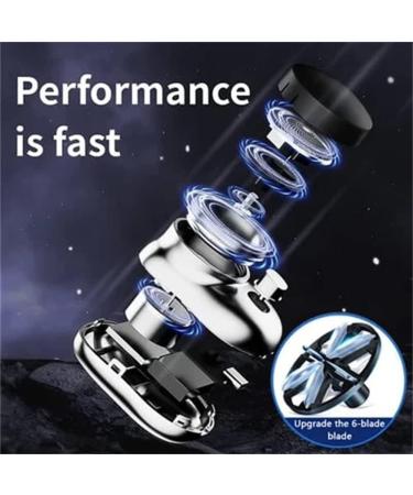 2023 Powerful Storm Shaver for Men Mini-Shaver Portable Electric Shaver Mini Afeitadora Electrica para Hombre Portable Electric Shaver for Men (Silver) - Buy Online on GoSupps.com