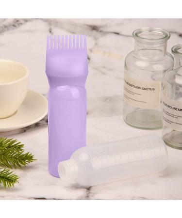 NAUZE 1 Pack Pink Hair Dye Brush Bottle Root Comb Applicator Bottle Hair Coloring Dye Applicator Scalp Treatment Bottle (Pink) - Buy Online on GoSupps.com