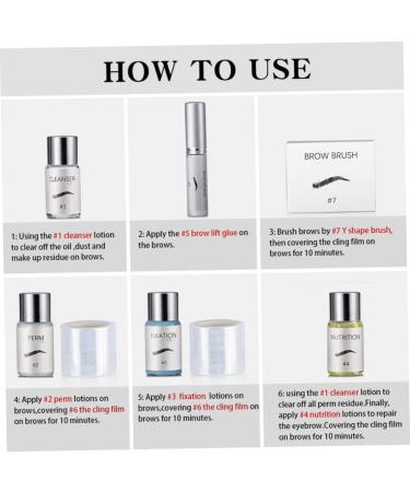 Beauty Brows Kit for 45-60 Days 3D Eyebrow Lamination Kit Professional Natural Trendy Long Lasting Perming Eyebrow Kit for Home Use Eyebrow Kit - Buy Online on GoSupps.com