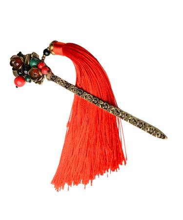 Mikinona Hairpin Vintage Decor Chinese Vintage Hair Clips Chinese Hair Chopstick Chinese Hair Accessories Hair Bun Stick Hanfu Hair Sticks Chinese Hair Forks Classic Alloy Woman Metal