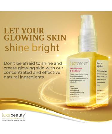 LuxeBeauty Luxe Serum - Skin Lightener & Brightener 1 fl oz (30 ml) | Radiant Skin Solution - Buy Online on GoSupps.com
