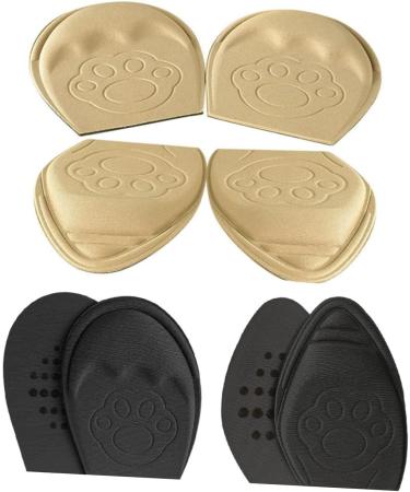 Gatuida 8 Pairs Forefoot Half Size Pads for Women - Non-Slip Heels Insoles for Plantar Support Lightweight Knitted Fabric Ideal for High Heels - Buy Online on GoSupps.com