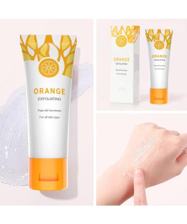 Buy Natural Orange Exfoliating Gel Scrub for Face & Body | Deep Cleansing & Moisturizing (50g) - International Shipping Available - Buy Online on GoSupps.com