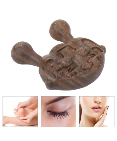 Buy Verdant Touch Sandalwood Wide Tooth Massage Comb Portable Tiger Shape Wooden Massager for Face & Body | International Shipping Available - Buy Online on GoSupps.com