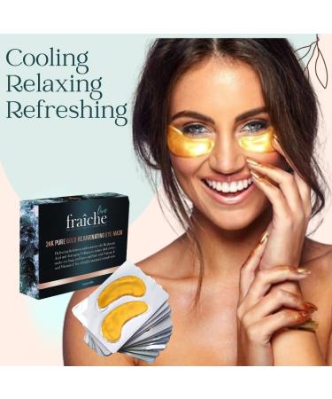Live Fraiche 24k Gold Under Eye Patches | Dark Circles & Puffiness Treatment | Hyaluronic Acid & Collagen Mask | TikTok Trend | Free Bonus Gift - Buy Online on GoSupps.com