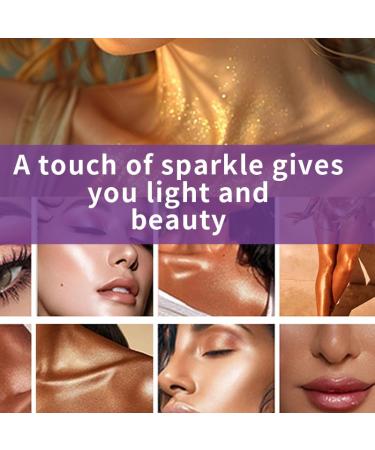 Golden Brown Shimmer Body Oil - Long Lasting Body Highlighter & Glow Makeup for Women | 3.4 Fl Oz - Buy Online on GoSupps.com