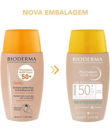 Bioderma Photoderm Nude Touch SPF50+ 40ml - Golden - Buy Online on GoSupps.com
