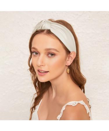 AUHKARUS Fashion Leather Headbands 2Pcs - Non Slip Knotted Headband for Women and Girls - Wide Hair Bands for Hair Makeup, Spa, and Accessories - Great Choice - Buy Online on GoSupps.com