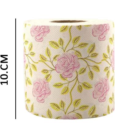 2 Rolls Floral Party Toilet Paper Novelty Flower Fake Money Toilet Paper Roll Wood Pulp Rose Toilet Paper for Home Office Restaurant Hotel Travel Decorative Toilet Paper - Buy Online on GoSupps.com