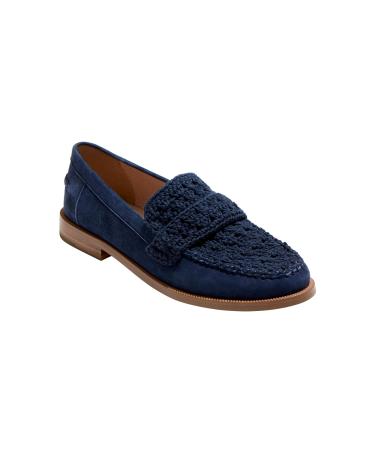 Jack Rogers Dale Loafer - Crochet/Suede Midnight 6 M
