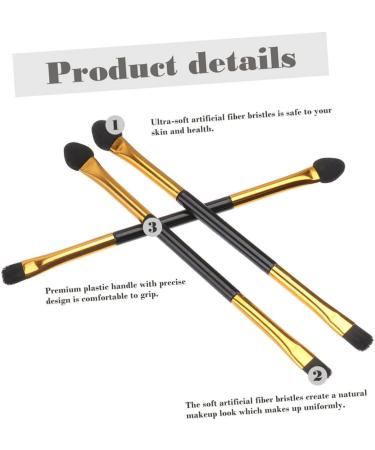 MUSISALY 20pcs Double Ended Eyeshadow Brush Beauty Supply Dual Sided Eyeshadow Makeup Tool Eyeshadow Applicator Eye Shadow Brush for Makeup Double-headed Eyeshadow Brush Cosmetics Kit - Buy Online on GoSupps.com