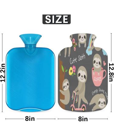 Cute Sloth Flower Heat Bottle 2L | Hand-Foot Warmers Pain Relief & Cold Therapy | Eco-Friendly PVC Bag - Buy Online on GoSupps.com