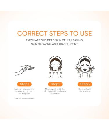 GMEELAN Orange Enzymes Exfoliating Gel 50G+50G - Buy Online on GoSupps.com