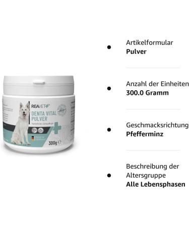 Reavet Denta Vital Dental Care Powder for Dogs & Cats - 300g Tartar Remover | Freshens Breath & Promotes Oral Health - Buy Online on GoSupps.com