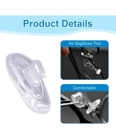 ZamxHug Glasses Nasal Pads - Silicone Non-Slip Transparent Nose Pads for Glasses & Sunglasses 25 Pairs - Click System Slide Stoppers & Protection Accessories - Buy Online on GoSupps.com