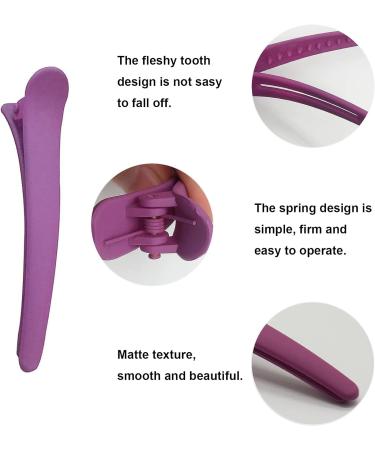 iZhuoKe Matte Colorful Hair Sectioning Clips - Set of 12 Non-slip Duckbill Hairpins for Women, Girls, and Salon Hairdressers | 5.85 inch - Buy Online on GoSupps.com