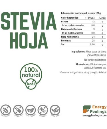  Energy Feelings Estevia Energy Feelings 100g - Buy Online on GoSupps.com