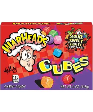  Warheads WARHEADS Sour Chewy Cubes 2 x 4oz - Buy Online on GoSupps.com