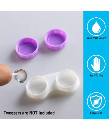 MorTime 16 Pack Colorful Mini Contact Lens Case Box Set - Bulk Holder Container - Buy Online on GoSupps.com