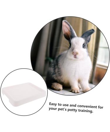BESPORTBLE Box Hamster Toilet Dog Potty Tray Pet Toilet Potty Trainer Pet Grate Rabbit Toilet Pp White 24.5X19.5X3CM White - Buy Online on GoSupps.com