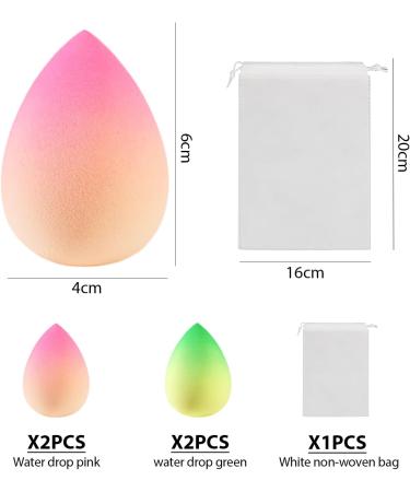4 Pieces of Makeup Sponges 1 Piece of Non-woven Bag Beauty Sponge Flawless Makeup Set Soft and Skin-Friendly Gradient Sponge Suitable for Makeup and Beauty - Buy Online on GoSupps.com