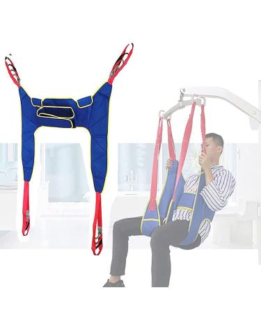 Transfer Nursing Sling Lift Toileting Sling Heavy Duty Lift Sling Aid Full Body Mesh Lift Sling for Seniors Bedridden Disabled Obesity
