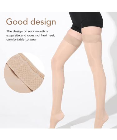 23-32 mmHg Compression Stockings for Men & Women | Open Toe Thigh High Relief Socks | XL for Daily Sports & Sitting | Best Spider Vein Support - Buy Online on GoSupps.com