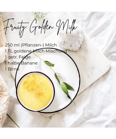Omh Nutrition Oh My Health Bio Golden Milk 350g | Turmeric Ashwagandha Ginger Triphala Ceylon Cinnamon & Pepper | Ayurvedic Ready Mixture - Buy Online on GoSupps.com