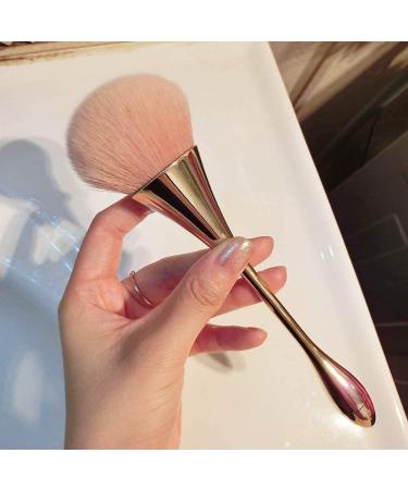Shop Professional Champagne Cosmetic Brush | Creative Handheld Foundation Tool - Perfect for Flawless Makeup - Buy Online on GoSupps.com