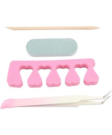 Stainless Steel Manicure Tools Set for Dead Skin Removal with Tweezers Toe Separator Wood Stick Sand Bar Professional Nail Care Kit - Buy Online on GoSupps.com