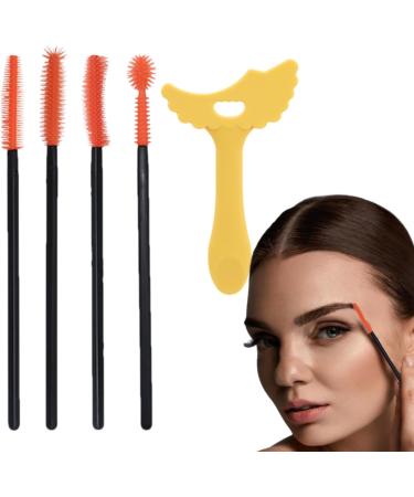 Mascara Applicator Guide - Mascara Guide Shield Template Multi-Functional Makeup Aid Tool for Daily Use Dating Night Out Yellow + Eyelash Brush - Buy Online on GoSupps.com