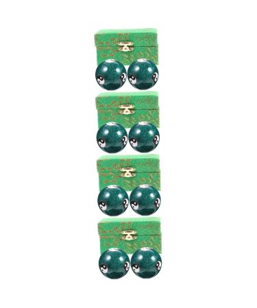 Ultechnovo 8 STK Health Massage Handball Massage Balls Massage Massage Hand Exercise Balls Hand Training Balls Baoding Balls Black Cloisonn Memons Handlich Fitness Relay Ball