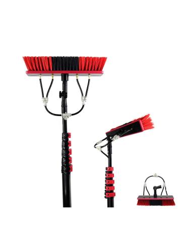 5.4m Telescopic brush Water Fed Telescopic Brush Window Cleaning Pole Extendable Cleaner Conservatory Roof Suitable For Photovoltaic Panel CleaningTrucks Windows 50cm 5.4m