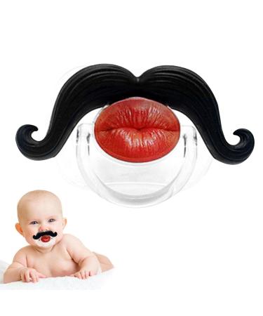 Vincente Silicone Pacifier for Toddlers - Orthodontic Mustache Design | Soft & Safe Silicone for Babies | Unisex - Buy Online on GoSupps.com