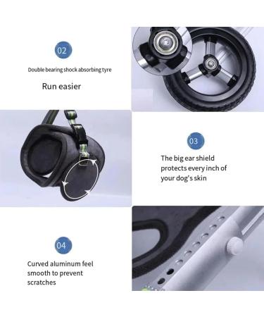 Dog Wheelchair Dog Wheelchair for Back Legs Adjustable Pet Wheelchair Rehabilitation Walk Tool Pet Cat Dog Wheelchair Portable 3XS - Buy Online on GoSupps.com