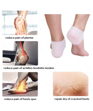 Silicone Gel Heel Cushion 3 Pairs for Plantar Fasciitis & Heel Pain Relief | Healing Pads for Cracked Heels - Unisex - Buy Online on GoSupps.com