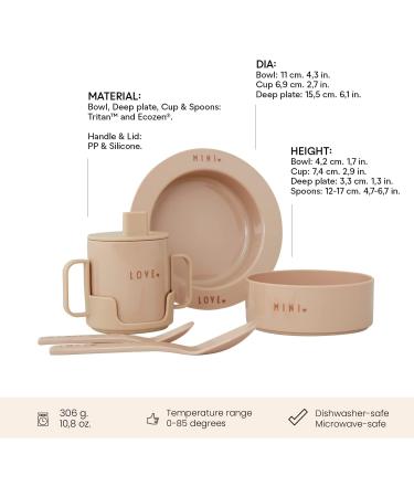 Design Letters Mini Favourite Starter Set- Beige | Non-Toxic, 100% BPA, BPS, and Phthalates-Free - Buy Online on GoSupps.com