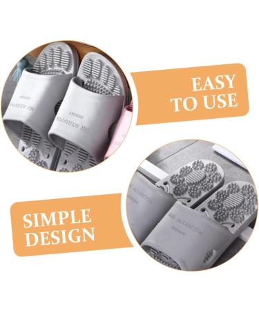 FRCOLOR 3 Pairs Massage Slippers Acupuncture Slippers Shower Sandals Slippers for Men Slippers for Men Pedicure Slippers for Bedroom Pedicure Slippers for Home Foot 27.00X11.00X5.00CMx3pcs Grey X 3 Pieces - Buy Online on GoSupps.com