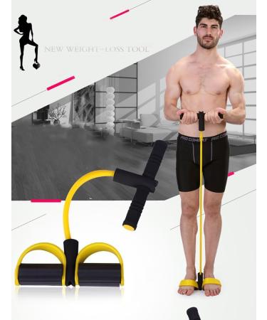 Itian Home Fitness Resistance Bands Foot Pedal Exerciser Bodybuilding Expander Latex Tube Elastic Pull Rope Training Equipment Yoga Crunches Abdomen Waist Arm Leg Tummy Stretching - Buy Online on GoSupps.com