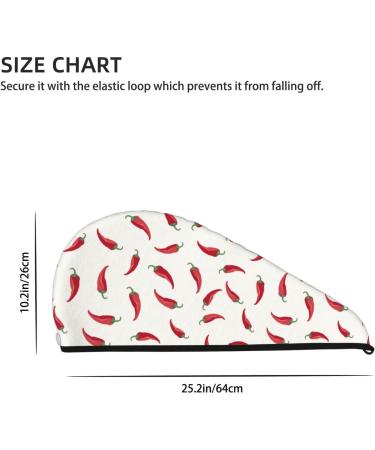 Chili Microfiber Hair Towel - Soft Super Absorbent Coral Velvet Wrap for Long Curly & Thick Hair | Quick Drying Hair Cap for Women - Buy Online on GoSupps.com