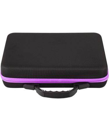 Essential Oil Carrier Bag - 60 Bottle Hard Shell Storage Box (5ml-15ml) - Shockproof & Stylish Purple - Buy Online on GoSupps.com