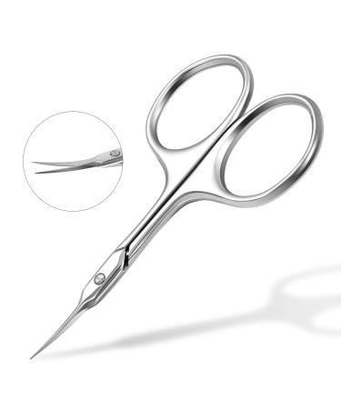 Stainless Steel Trimmer Scissors for Eyelashes Eyebrows Beard/Mustache Ear Face Hair - Precision Cutting Tool