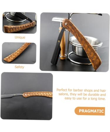 Angoily Manual Razor for Men - Premium Stainless Steel Facial Hair Shaver Mustache Trimmer & Barba Afeitadora - Buy Online on GoSupps.com